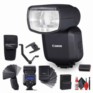 Canon Speedlite EL-5 Flash (5654C002) + Charger + Triple Shoe V Bracket + Cleaning Kit