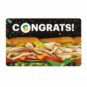 Subway $25 Congrats eGift Card
