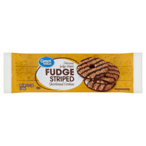 Great Value Fudge Striped Shortbread Cookies