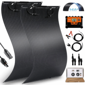 MUCH 200W Solar Panels Kit Flexible Solar Panel with 30A PWM Charge Controller